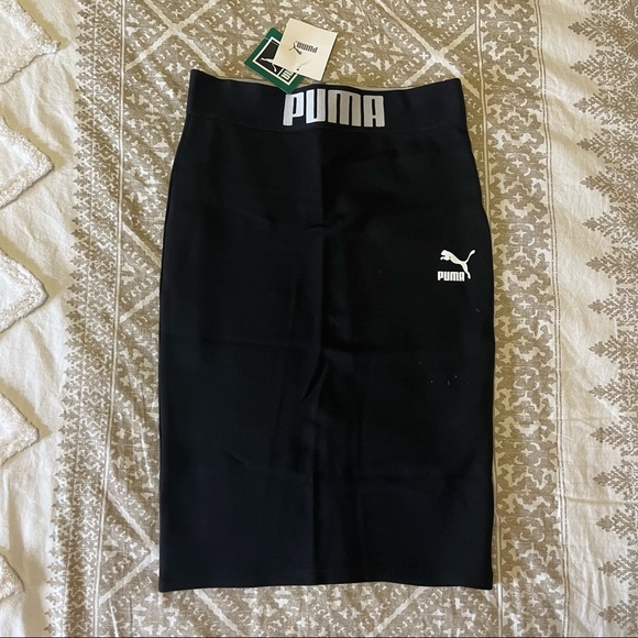 NEW Puma Exclusive ASOS Black Bodycon Skirt - Picture 5 of 7